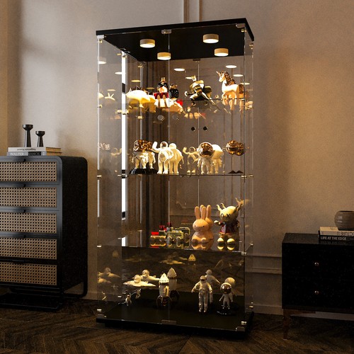 Tall display cabinet glass - 64",