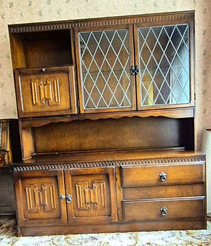 Wooden oak dresser display - wooden, dresser/display