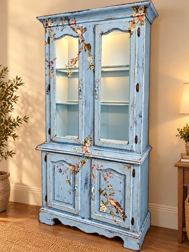 Vintage blue floral - vintage,