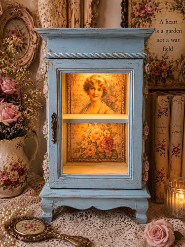 Vintage blue painted - blue,