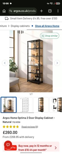 Glass display cabinet - glass,