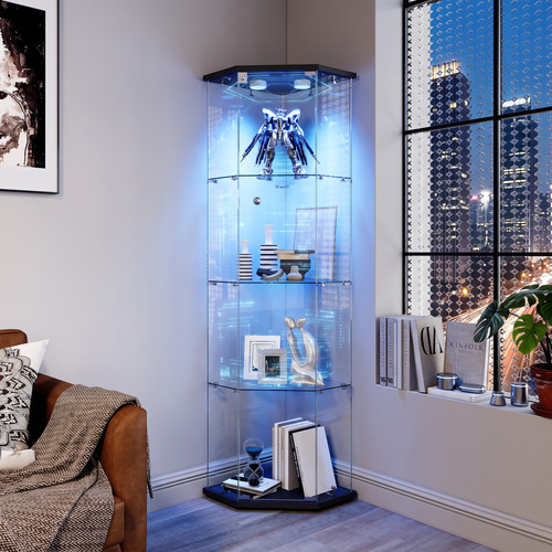 Glass display cabinet corner - display,