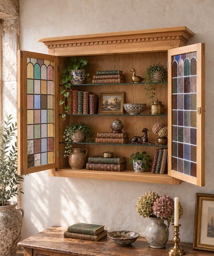 Vintage light oak - light, wall