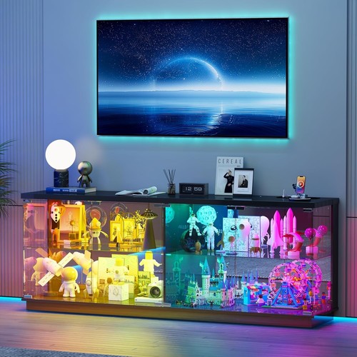 Glass display cabinet rgb led - display,