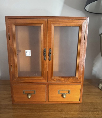 Wooden display cabinet - display, glass