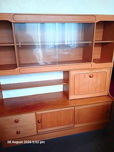 Wood glass display cabinet - wood,