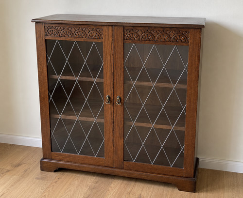 Vintage glass display - vintage, cabinet