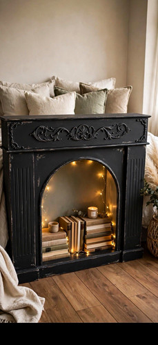Art deco black corner glass - deco,