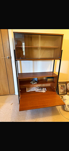 Mid century wood glass - mid-century,