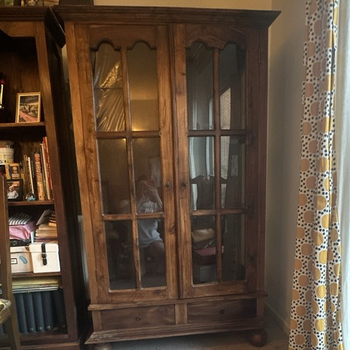 Wood glass display - wood,