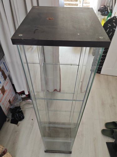 Tall glass display cabinet - tall,
