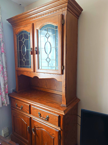 Wood glass display - wood, &