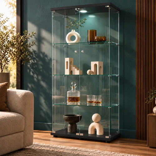 Glass display cabinet - glass,