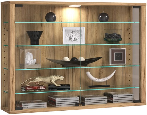 Wall display cabinet - , glass