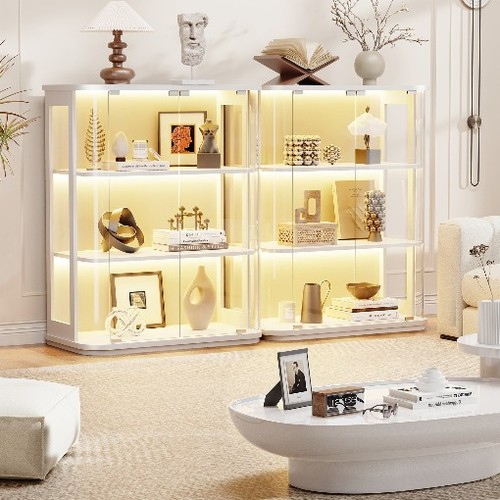 Curio cabinet with led lights - with,
