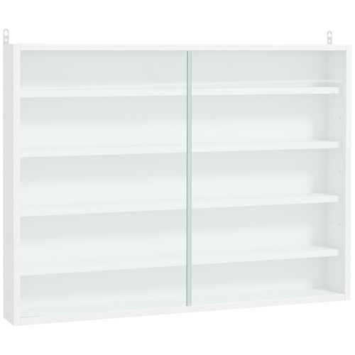 Wall mounted tier display - wall, 5-tier