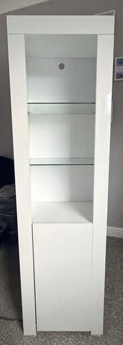 White freestanding tall - freestanding, glass