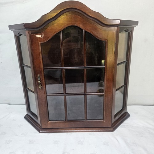 Vintage wooden wall curio - wall,