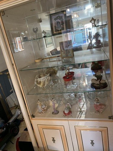 Beige gold glass - beige, display
