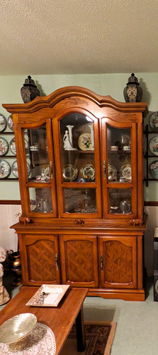 Oak glass fronted - glass,