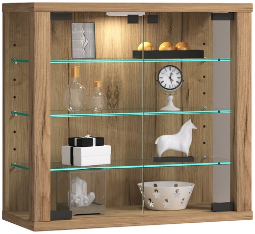 Wall display cabinet - , glass