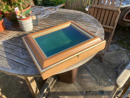Vintage glazed table top - table,