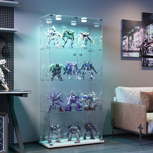 Glass display cabinet with - glass,