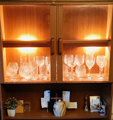 Wood glass display - wood, cabinet