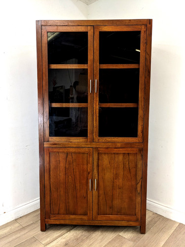 Display cabinet tall mahogany - display,