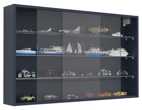 Hanging display cabinet wall