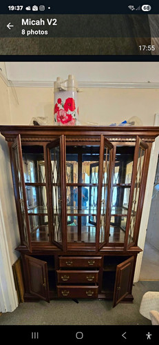 Brown wood glass - brown, front