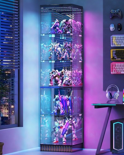 Corner glass display cabinet - display,