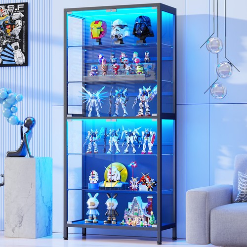 Glass display case with - 71“,