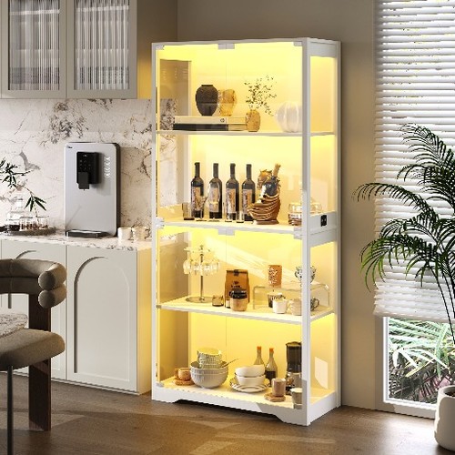 Tier curio cabinet - cabinet, with