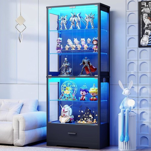 Glass display case with - display,