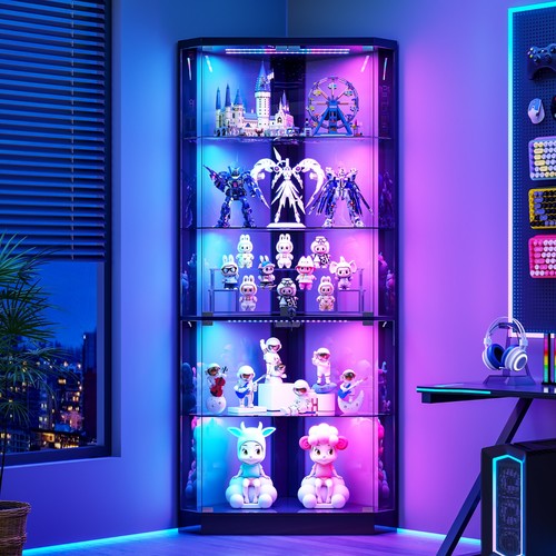 Tier black corner - black, rgb